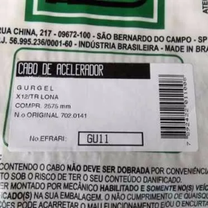 Cabo De Acelerador - Gurgel X-12/ T R / Lona.